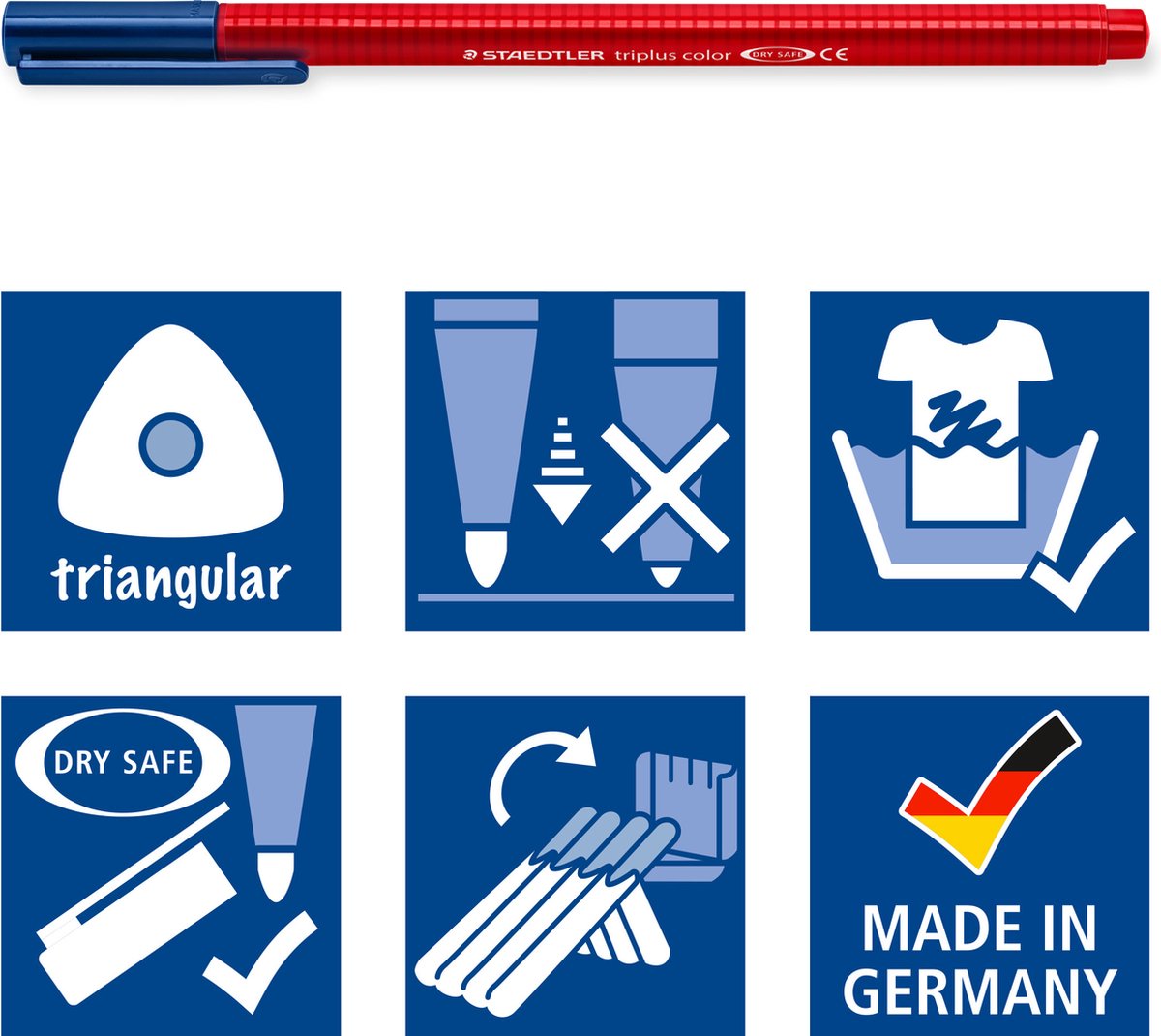 STAEDTLER Viltstift triplus color, ergonomische driehoekige vorm