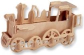 Bouwpakket 3D Puzzel Locomotief Trein- hout