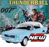 Ford Mustang Convertible (Closed Top) 1964 "James Bond 007 Thunderball" Lichtblauw 1-24 Motormax