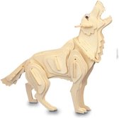 Bouwpakket 3D Puzzel Wolf- hout
