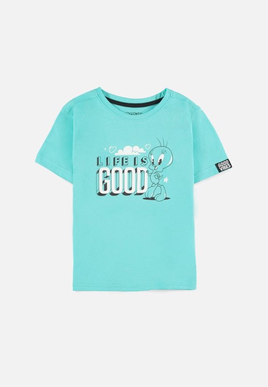 Looney Tunes - Tweety - Life Is Good Kinder T-shirt - Kids 110/116 - Turquoise