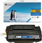 G&G CE255A toner compatibel met HP 55A Tonercartridge Zwart 1 stuck (s) Huismerk