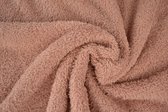 10 mètres de tissu éponge - Vieux rose - 90% coton - 10% polyester