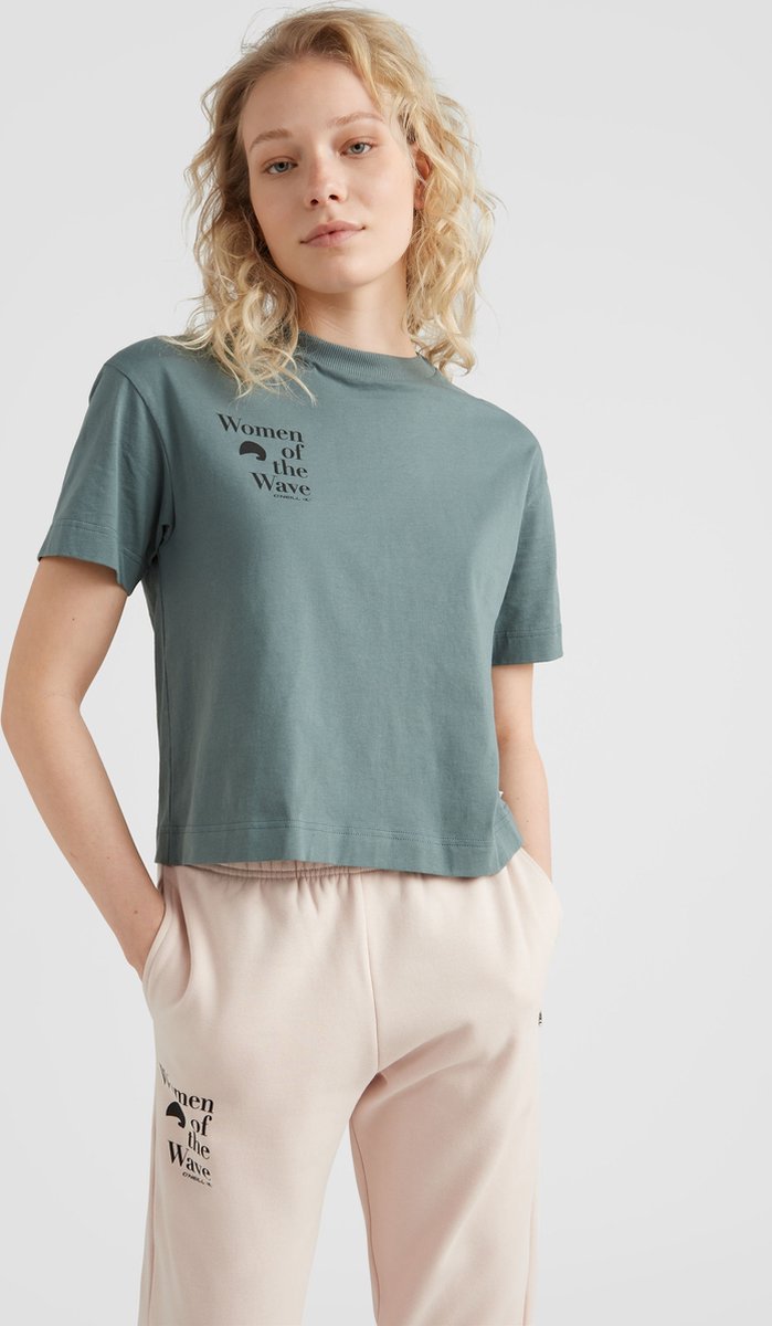 O´neill Of The Wave T-shirt Met Korte Mouwen L Vrouw Groen