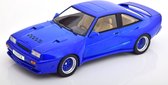 Het 1:18 Diecast model van de Opel Manta B Mattig van 1991 in Blue. De fabrikant van het schaalmodel is MCG. Dit model is alleen online beschikbaar.