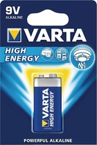 Varta High Energy - 9V blok - Alkaline - 1 stuk