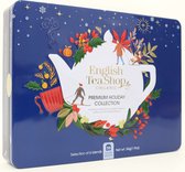 English Tea Shop - Kerst - Kerstmis - Premium Thee Collectie - Geschenkblik blauw - Assortiment thee - Biologisch - 36 theezakjes