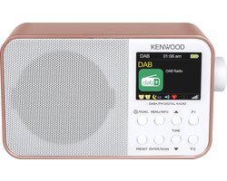 Kenwood CR-M30DAB DAB+ Radio - Interne accu - Roze