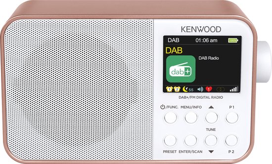 Radio Kenwood CR -M30DAB DAB+ - Batterie interne - Rose | bol.com