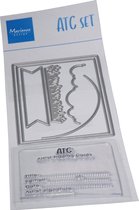 Marianne Design Clear Stamps & Dies ATC Stamp & Die Set