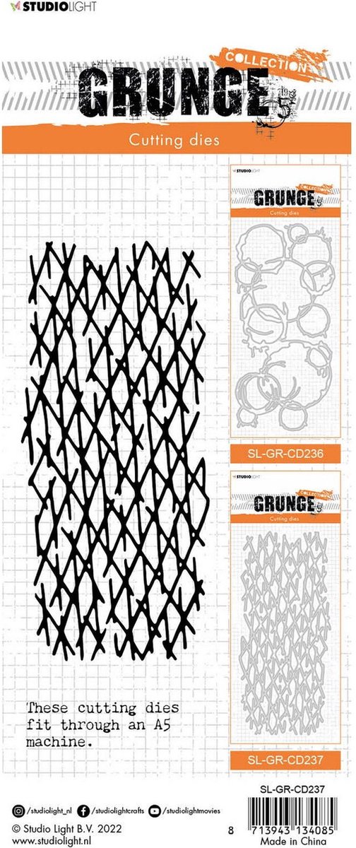 Studio Light Grunge Collection Cutting Die Grit Lines | bol.com