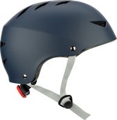 Nijdam Skate Helm Verstelbaar - Blue Streak - Maat L - Blauw/Grijs