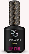 Pink Gellac - Shine Topcoat - Gebruik met Base Coat - 15 ml