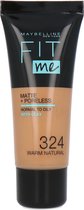 Maybelline Fit Me Matte + Poreless Foundation - 324 Warm Natural