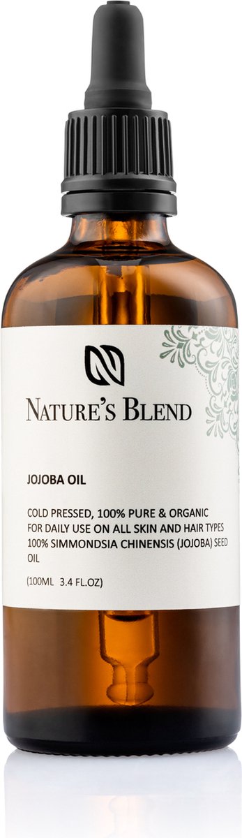 Goedkoopste Nature’s Blend - Jojoba Olie - Puur & Koudgeperst - 100ml - Haar en Huid