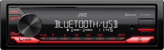 JVC KD-X282BT Autoradio - Rood