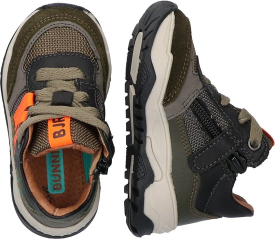 Bunnies JR Garçons Baskets pour femmes Montantes Garcon - Vert - Cuir - Lacets