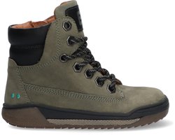 Bunnies JR Remco Rock Jongens Veterboots - Groen - Nubuck - Veters