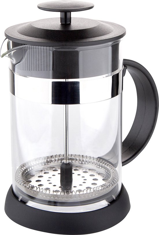 Kookpro French Press / Cafetieres 1000 ML Borosilicaatglas Koffie & Thee maker Zwart bol