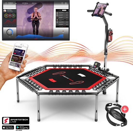 Sportstech Germany - HTX100 Smart Fitness-trampoline met app | bol.com
