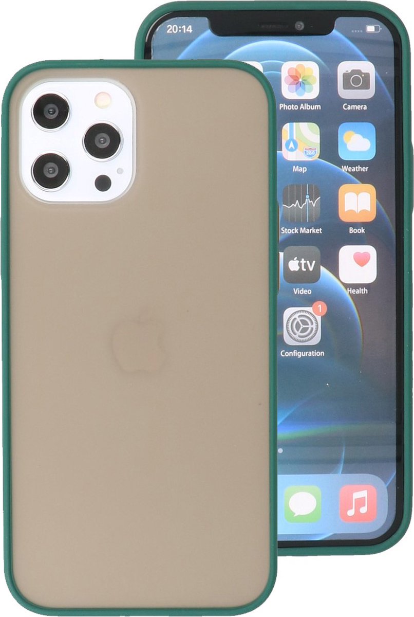 Hoesje Hard Case Color Groen geschikt voor Iphone 12 Pro Max