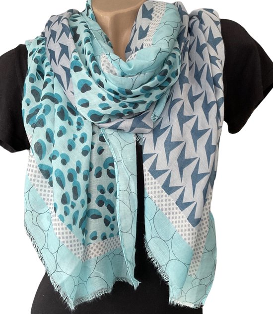 Lina & Lily duif print dames grote sjaal Wrap lichtgewicht Lina & Lily duif print dames grote sjaal Wrap lichtgewicht