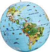 Globe gonflable Eurekakids - Globe avec Animaux du monde - 50 cm