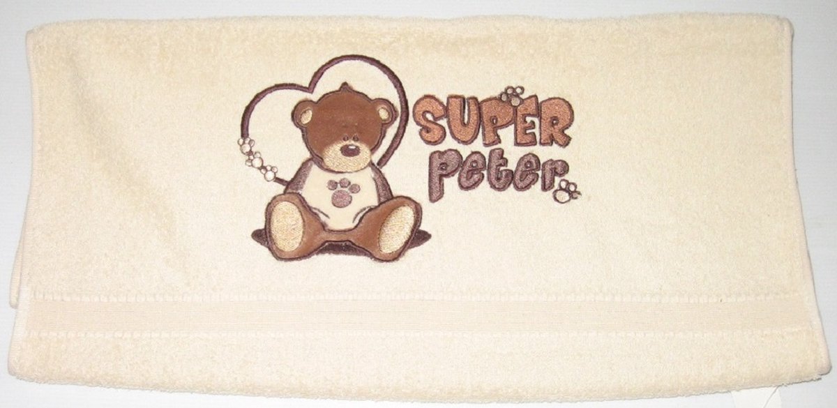 Kwikki - handdoek - Super Peter - 50 x 100 cm