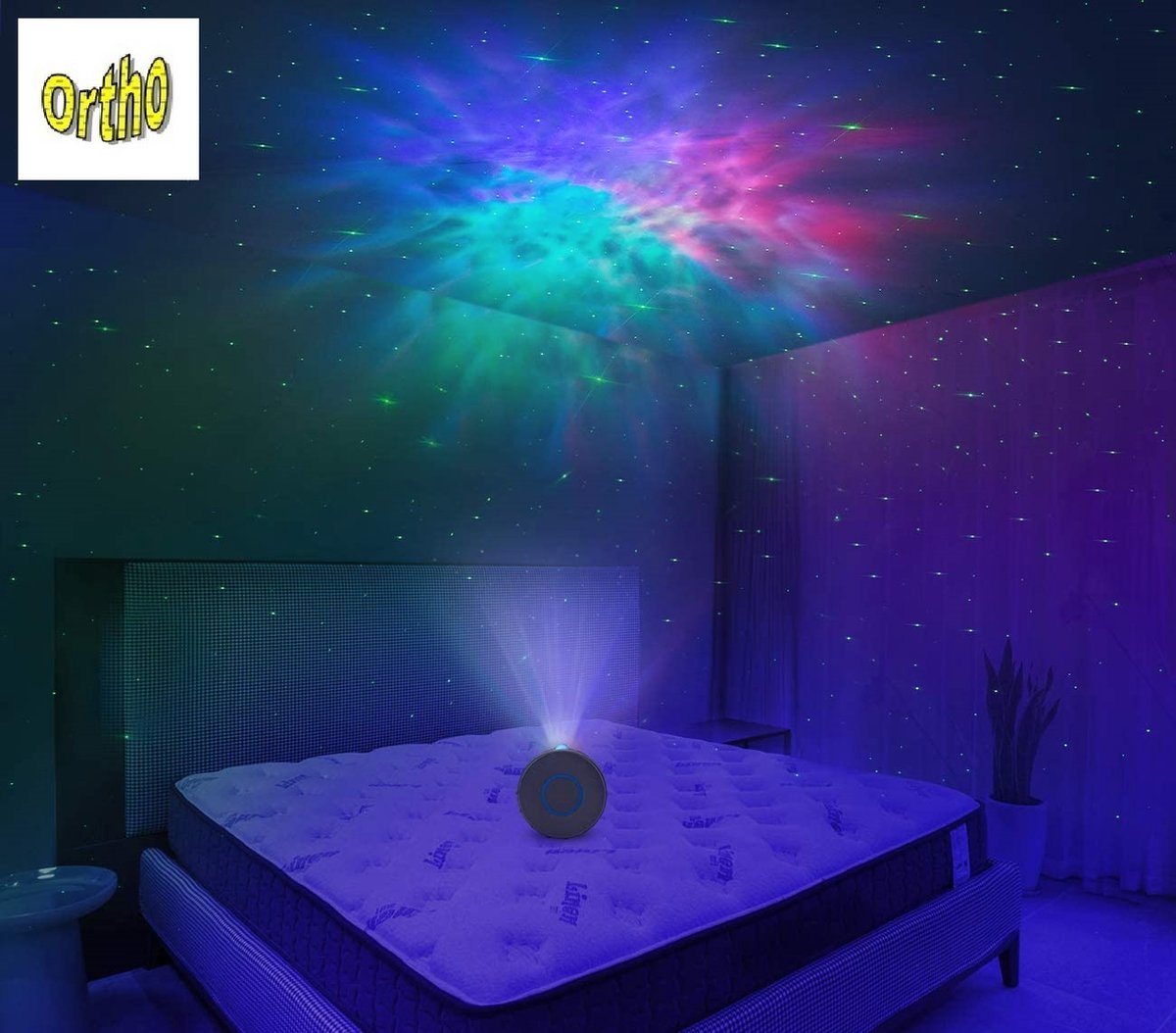 Ortho® - Sterrenprojector - Licht projector - Nachtlamp - Sterrenhemel projector - Sfeervolle sterrenhemel - Starprojector – foto 4