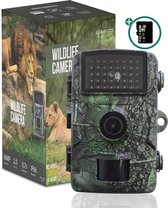 Professionele Wildcamera met nachtzicht 16MP - Wildlife camera met sensor - Jachtcamera - Waterdicht - Incl. 32GB SD Kaart
