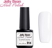 Jelly Bean Nail Polish Gel Nagellak - Gellak - White (914) - Wit - UV Nagellak 8ml