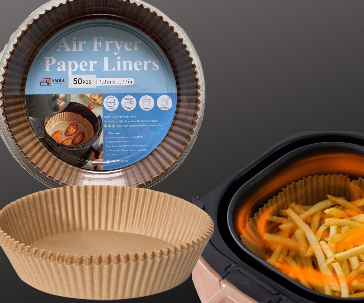 Airfryer Bakpapier - 50 Stuks - Airfryer accesoires - Airfryer