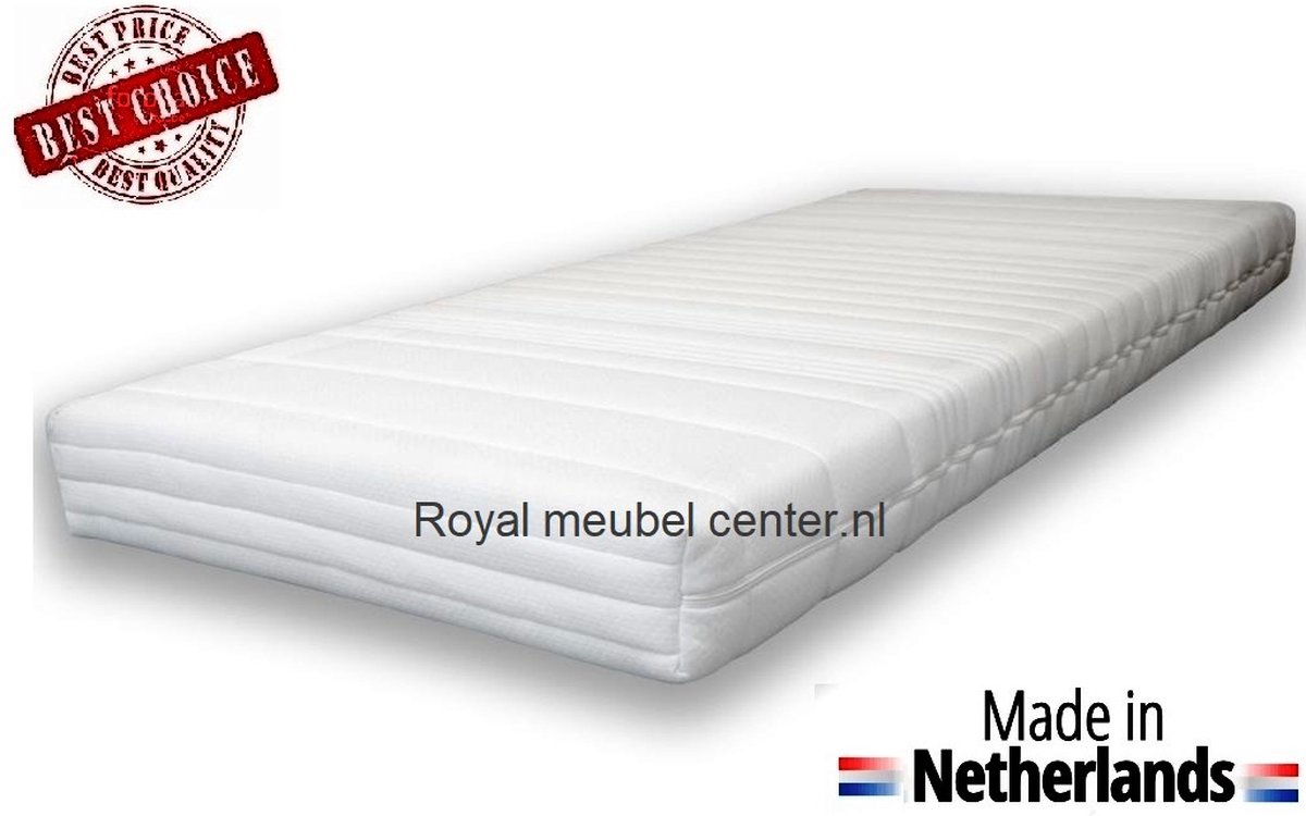 Actie matras 70x190 x14 cm met anti-allergische wasbare hoes. Royalmeubelcenter.nl ®