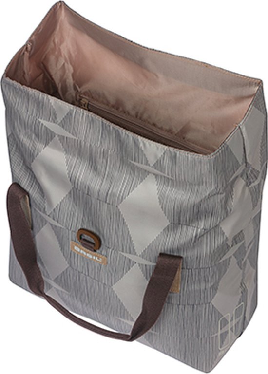 Basil Elegance Bicycle Shopper - Sacoche simple - 20-26 litres - Château Taupe