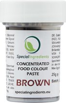 Geconcentreerde Voedingskleur Pasta - Bruin - 25 gram