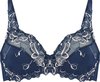 Hunkemöller Dames Lingerie Niet-voorgevormde beugel bh Diva - Blauw - maat F80