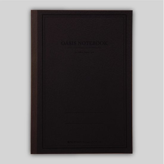 Itoya Profolio Oasis A5 Notebook Kleur: Charcoal + 1 x Muji Gelpen 0.38mm