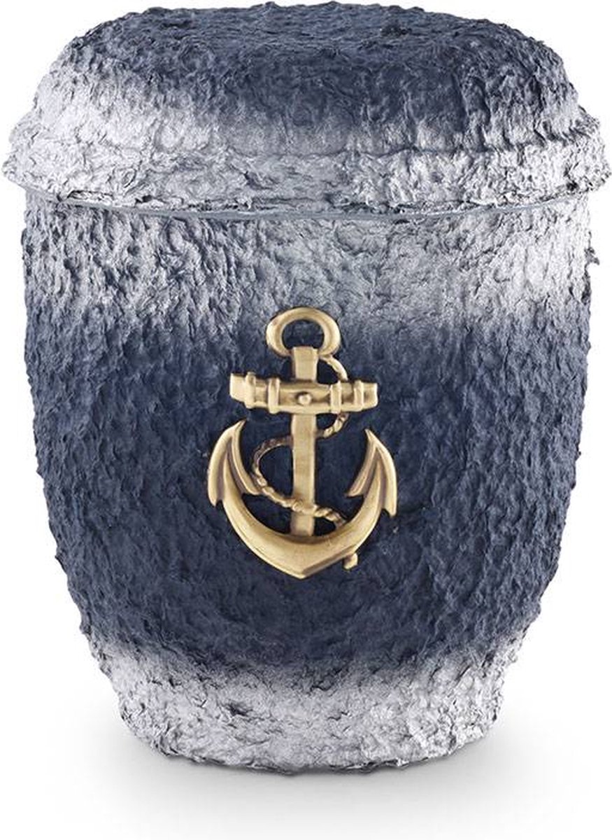 Mini urn turquoise - messing