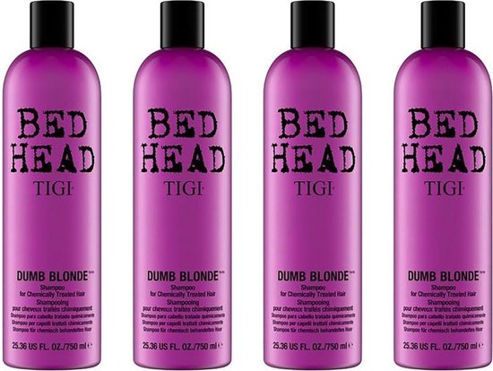 8. TIGI Bed Head Dumb Blonde Purple Toning Shampoo - wide 2