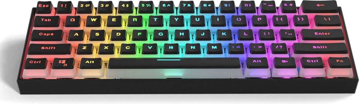 GamaKay MK61 - Mechanisch Gaming Toetsenbord - RGB - Hot swappable - Rode Switch