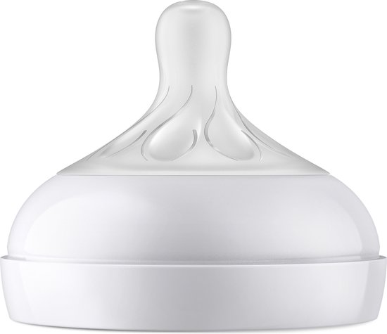 Philips Avent speen met een gedetailleerd patroon aan de bovenkant.