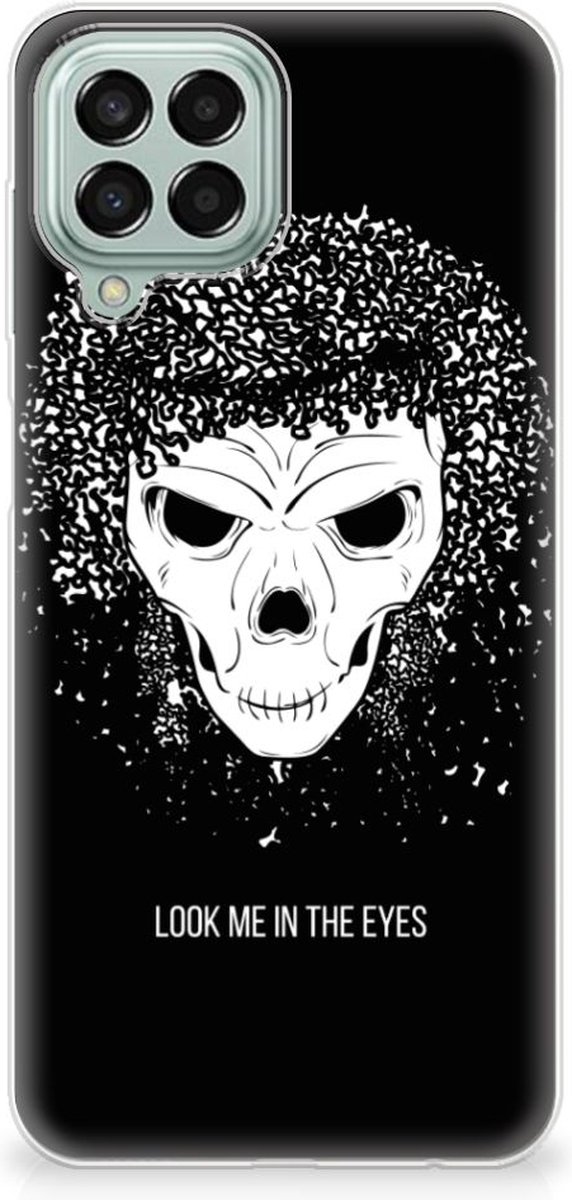 Silicone Back Case Samsung Galaxy M33 Skull Hair