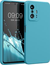 kwmobile telefoonhoesje geschikt voor Xiaomi 11T / 11T Pro - Hoesje voor smartphone - Back cover in zeeblauw