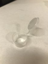 Covercups / Sambalbakjes 10.7ml Transparante plastic cupjes 100 stuks