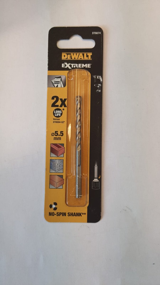 DEWALT DT6674-XJ - BETONBOOR - EXTREME - 5,5 - 5,5X50X85MM