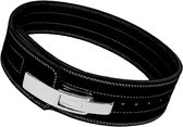 10MM Weight Power Lifting Leather Lever Pro Belt Gym Training Black - XXL