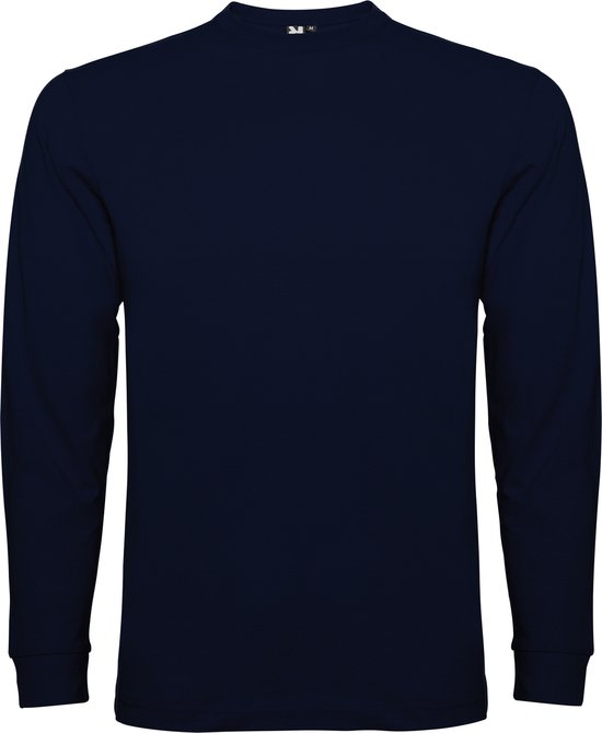Donker Blauw Effen t-shirt Pointer lange mouwen merk Roly maat 3XL