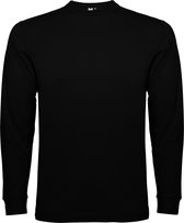 Zwart Effen t-shirt Pointer lange mouwen merk Roly maat 3XL