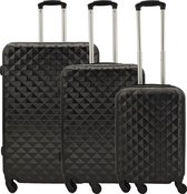 SB Travelbags kofferset - 3 delige 'Expandable' koffer - Zwart