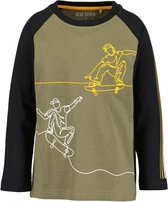 Blue Seven-Kids boys knitted T-shirt- REED ORIG-Green